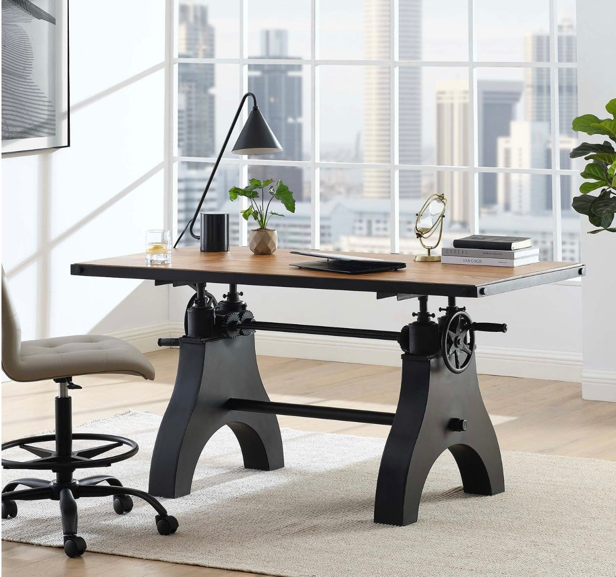 Genuine 60" Adjustable Height Dining Table and Computer Desk – Aranccia ...