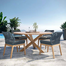 Load image into Gallery viewer, Wellspring 5-Piece Outdoor Patio Teak Wood Dining Set
