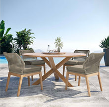 Load image into Gallery viewer, Wellspring 5-Piece Outdoor Patio Teak Wood Dining Set