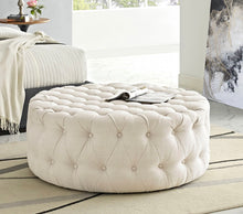 Load image into Gallery viewer, Amour Upholstered Fabric Ottoman