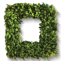 Load image into Gallery viewer, BOXWOOD SQUARE WREATH 16"