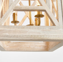 Load image into Gallery viewer, Candelabra Wooden Pendant