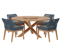 Load image into Gallery viewer, Wellspring 5-Piece Outdoor Patio Teak Wood Dining Set