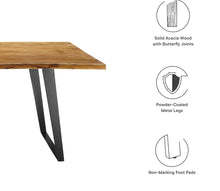 Load image into Gallery viewer, Viggo 96" Live Edge Acacia Wood Acacia Wood Dining Table