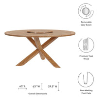 Load image into Gallery viewer, Wellspring 5-Piece Outdoor Patio Teak Wood Dining Set