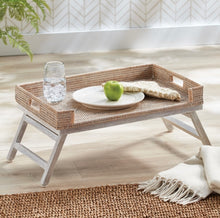 Load image into Gallery viewer, Burma Rattan Lap Tray Table