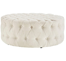 Load image into Gallery viewer, Amour Upholstered Fabric Ottoman