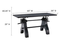 Load image into Gallery viewer, Genuine 60" Adjustable Height Dining Table and Computer Desk