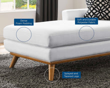 Load image into Gallery viewer, Engage Left-Facing Upholstered Fabric Chaise in Azure