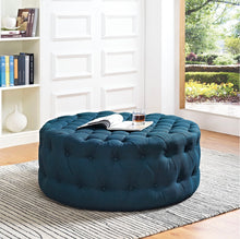 Load image into Gallery viewer, Amour Upholstered Fabric Ottoman