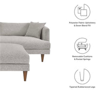 Load image into Gallery viewer, Zoya Down Filled Overstuffed Sofa and Ottoman Set