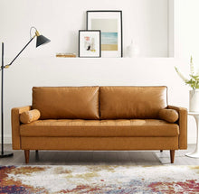 Load image into Gallery viewer, Valour Leather Sofa in Tan