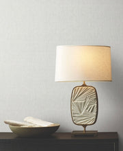 Load image into Gallery viewer, Sheer Linen Silver White Wallpaper