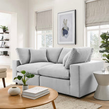 Load image into Gallery viewer, Commix 2 Piece Down Filled Overstuffed Sectional Sofa Set in Light Beige