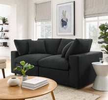 Load image into Gallery viewer, Commix 2 Piece Down Filled Overstuffed Sectional Sofa Set in Light Beige