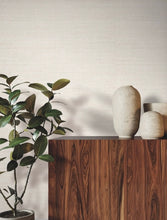 Load image into Gallery viewer, Painted Raffia White / Natural Wallpaper