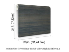 Load image into Gallery viewer, Tailored Abaca Ombre Blue Wallpaper