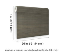 Load image into Gallery viewer, Tailored Abaca Walnut Wallpaper