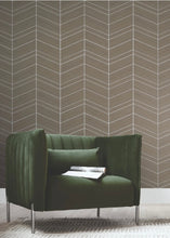 Load image into Gallery viewer, Chevron Abaca Cinnamon Wallpaper
