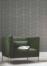 Load image into Gallery viewer, Chevron Abaca Portabella Wallpaper