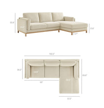 Load image into Gallery viewer, Roscoe Right-Facing Fabric Sectional Sofa with Chaise