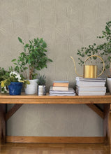 Load image into Gallery viewer, Anara Geo Faux Grasscloth Wallpaper