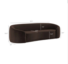 Load image into Gallery viewer, Contessa Curved Performance Velvet Sofa