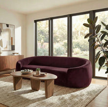 Load image into Gallery viewer, Contessa Curved Performance Velvet Sofa