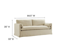 Load image into Gallery viewer, Wellfleet 85" Slipcovered Fabric Sofa