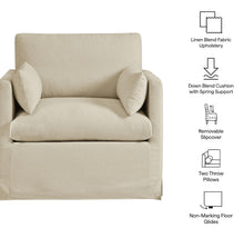 Load image into Gallery viewer, Wellfleet Slipcovered Linen-Blend Armchair