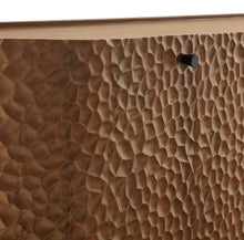 Load image into Gallery viewer, Aven 71.5 Inch Oval Chiseled Wood Sideboard Buffet Cabinet with Hammered Effect in Walnut