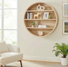 Load image into Gallery viewer, Romy 47" Round Wall Book Shelf