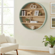 Load image into Gallery viewer, Romy 47" Round Wall Book Shelf