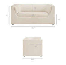 Load image into Gallery viewer, Hilda 67" Curved Back Performance Velvet Loveseat