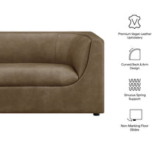 Load image into Gallery viewer, Hilda 67" Curved Back Vegan Leather Loveseat
