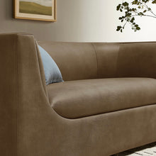 Load image into Gallery viewer, Hilda 67" Curved Back Vegan Leather Loveseat