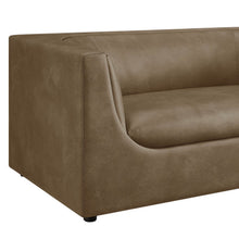 Load image into Gallery viewer, Hilda 67" Curved Back Vegan Leather Loveseat