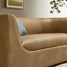 Load image into Gallery viewer, Hilda 67" Curved Back Vegan Leather Loveseat