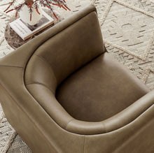 Load image into Gallery viewer, Hilda Curved Back Vegan Leather Armchair
