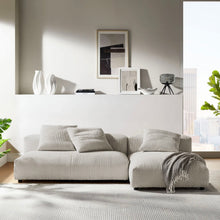 Load image into Gallery viewer, Solace 2-Piece Modular Corduroy Upholstered Sectional Sofa With Chaise