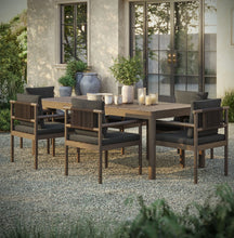 Load image into Gallery viewer, Eleni 7 Piece Outdoor Patio Teak Wood Dining Set