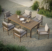 Load image into Gallery viewer, Eleni 7 Piece Outdoor Patio Teak Wood Dining Set