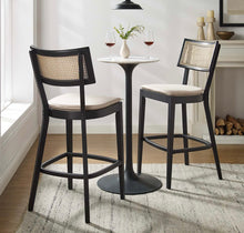 Load image into Gallery viewer, Caledonia Wood Counter and bar Stools - Set of 2