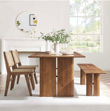 Load image into Gallery viewer, Amistad 72" Wood Dining Table and Bench Set