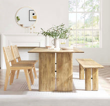 Load image into Gallery viewer, Amistad 72" Wood Dining Table and Bench Set