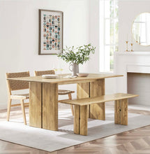 Load image into Gallery viewer, Amistad 72" Wood Dining Table and Bench Set