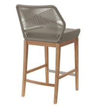 Load image into Gallery viewer, Wellspring Outdoor Patio Teak Wood Bar Stool