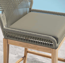 Load image into Gallery viewer, Wellspring Outdoor Patio Teak Wood Bar Stool