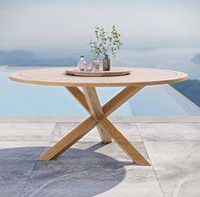 Load image into Gallery viewer, Wellspring 63" Outdoor Patio Teak Wood Dining Table