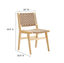 Load image into Gallery viewer, Saoirse Woven Rope Wood Dining Side Chair - Set of 2